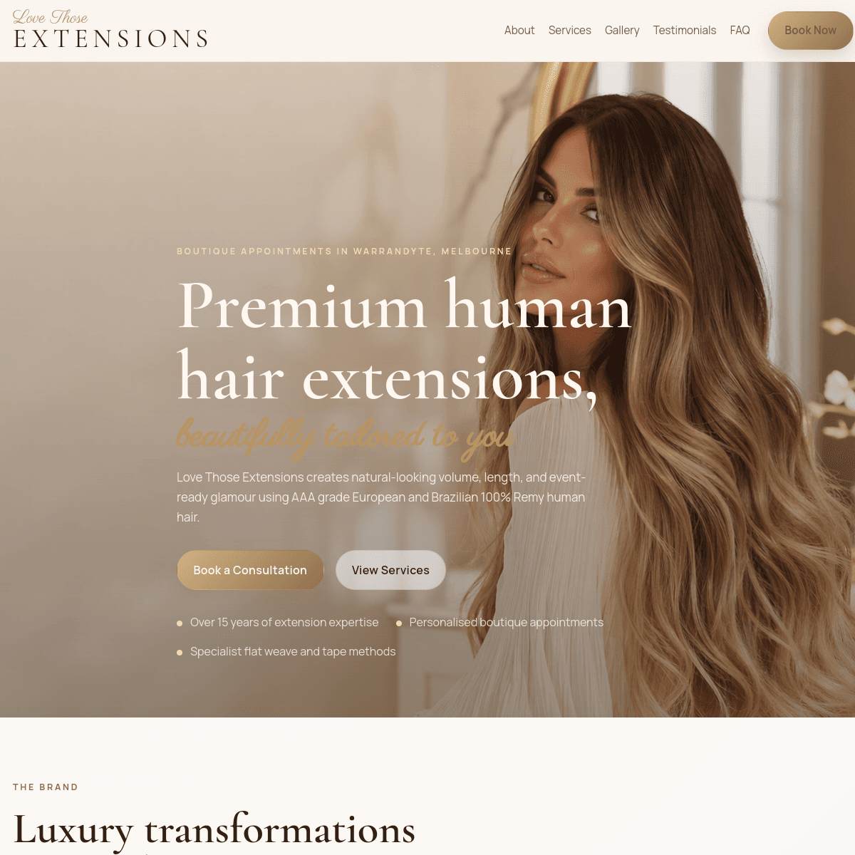 Love Those Extensions website